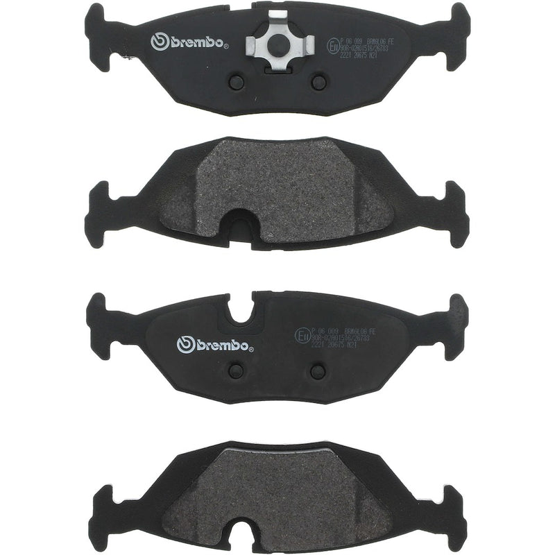 Brembo Premium Low-Met OE Equivalent Pad Brake Pad P06009 - Disc Set