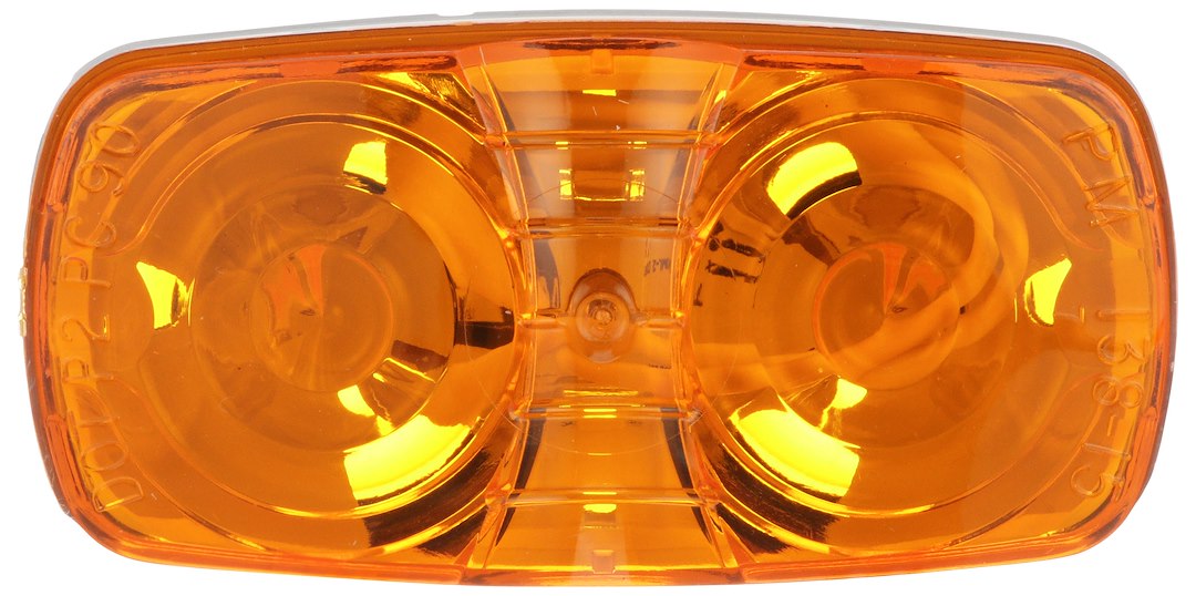 Peterson MFG Limited Lifetime Warranty Clearance Light 38A-MV - Led Rect Dbl Bulls-EYE X2