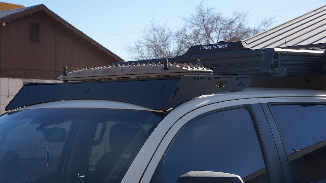 Sherpa Equip Limited Lifetime Warranty Truck Cap Roof Rack 180844 - Black Full Height Crossbars