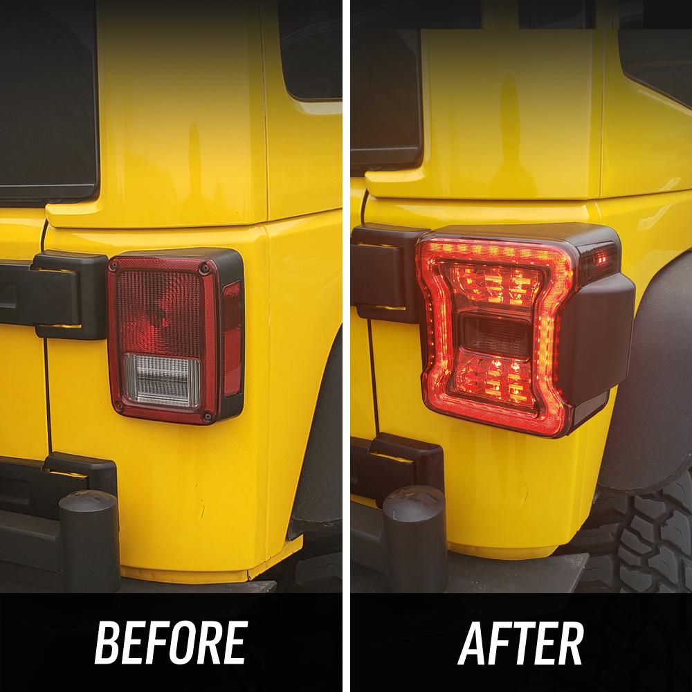 American MOD American Modified Unique Design Tail Light Assembly Amjpac03318 - JK JL Conversion Led