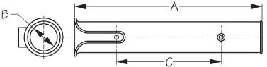 SEA DOG No Supplier Warranty Fishing Rod Holder 325121-1 - Polypropylene Side Mount