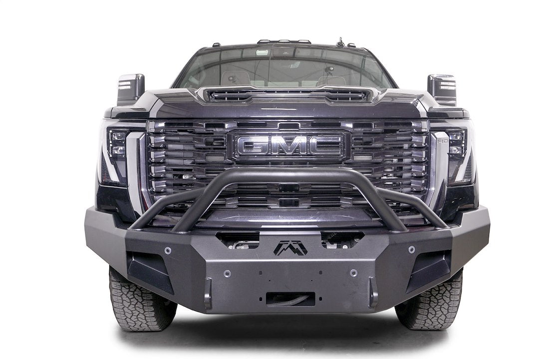 FAB Fours Winch Pre-Runner Front Bumper GM24-A6252-1 - 2024 Gmc HD Premium Sensor BU