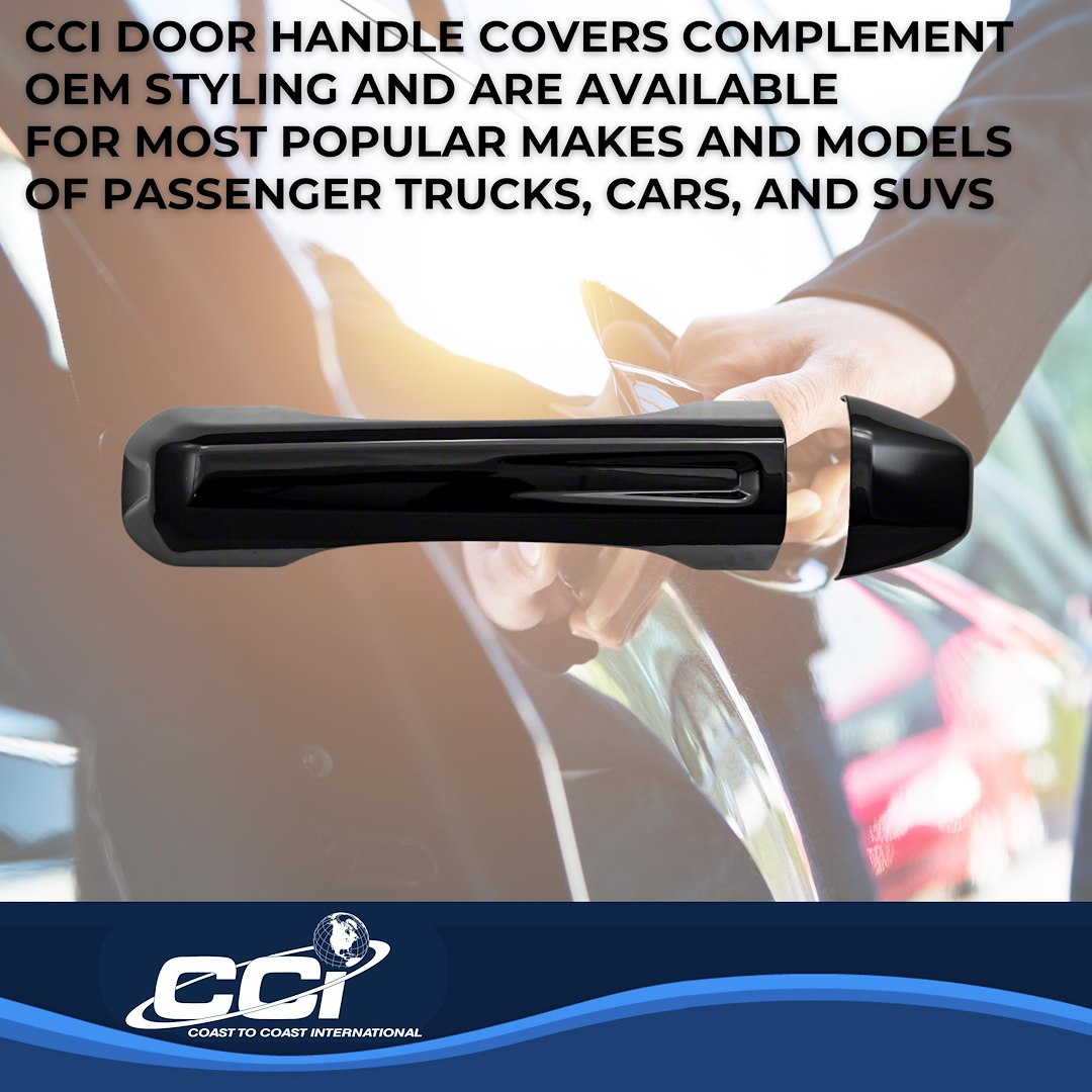 Coast2Coast Limited Lifetime Warranty Exterior Door Handle Cover Ccidh68580BBK - DH-TGH 18-25 Wrangler 4D GL BK