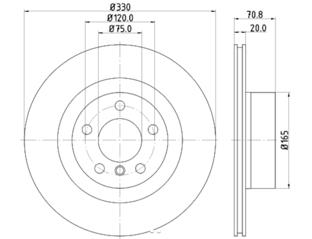 Hella 355119542 Premium quality brake discs - Carbon