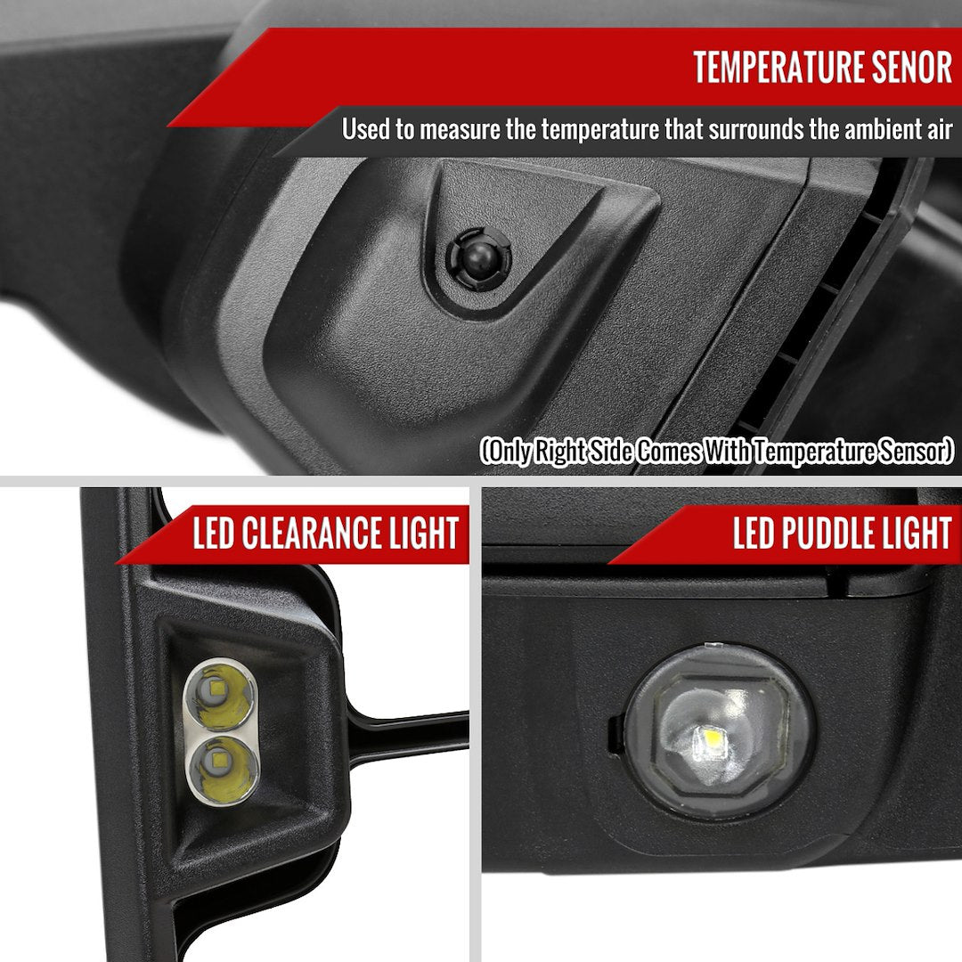 Spec-D Tunin RMX-SIE1915G3HP-FS Exterior Towing Mirror