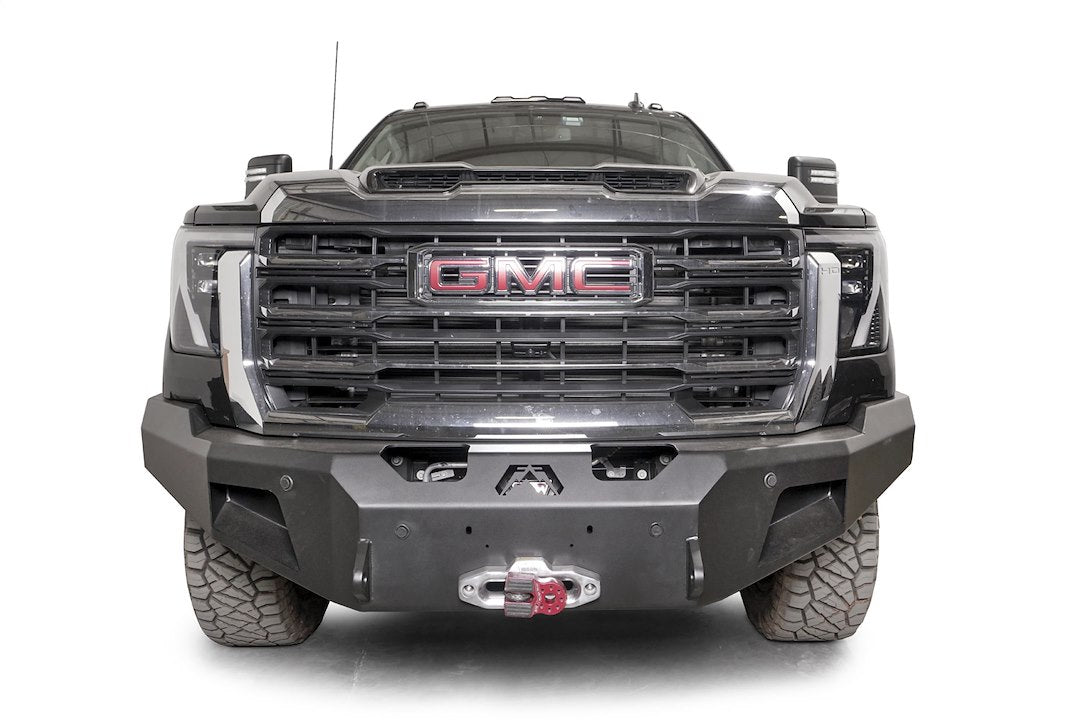 FAB Fours Winch Base Front Bumper GM24-A6251-1 - 2024 Gmc HD Premum Sensor Bum