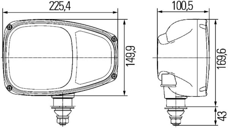 Hella 996174261 Headlight Assembly