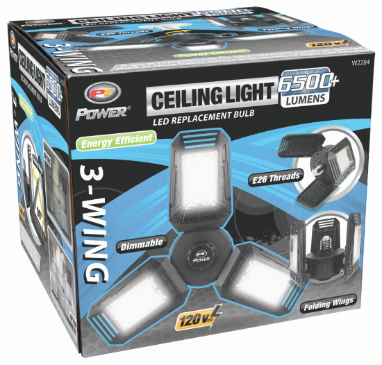 Perform Tool Limited Lifetime Warranty Multi Purpose Light - LED W2284 - 6500LM 120V Ceiling