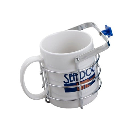 SEA DOG Made In USA Cup Holder 588130-3 - Chrome Brass Swivel Beverage