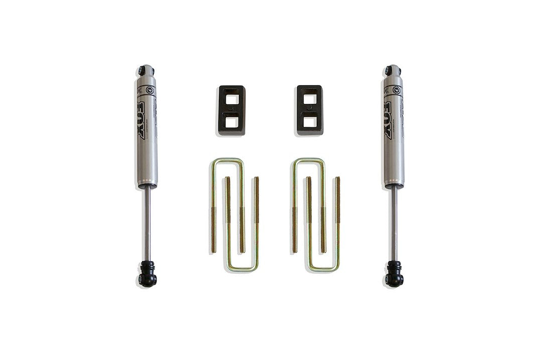 Maxtrac Maintains Factory Ride Quality Lift Kit Component 900420F - Blocks U-Bolt Fox Rear Shocks