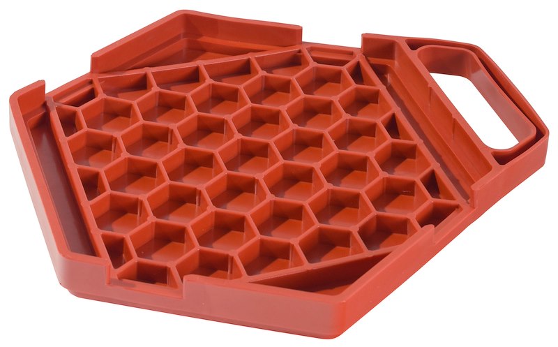 RV & Auto Parts : Valterra A10-0925 StayPut RV Trailer Jack Stand Pad, Red, Set of 4
