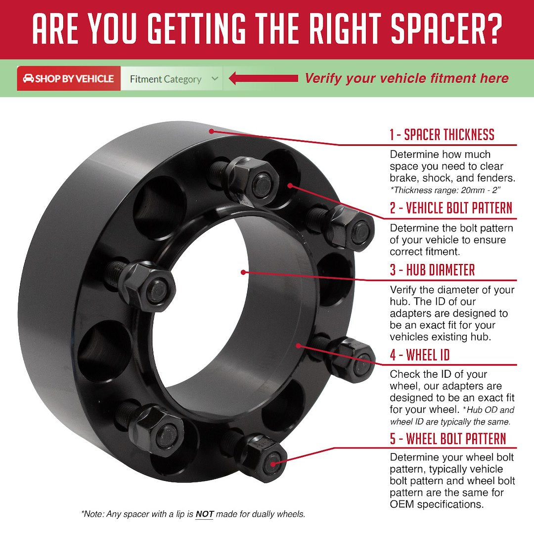 Revolution Increased Stability And Handling Wheel Adapter 6550-6550H-E106 - 6061 Billet Alum