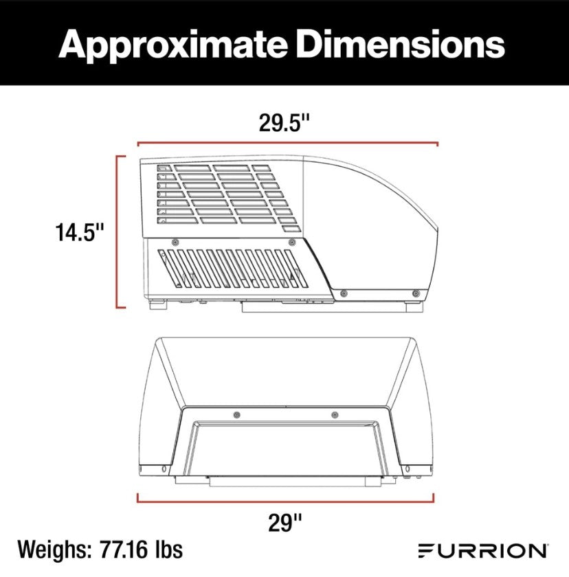 Furrion LLC Facr18Hepa-BL-AM Air Conditioner - Black