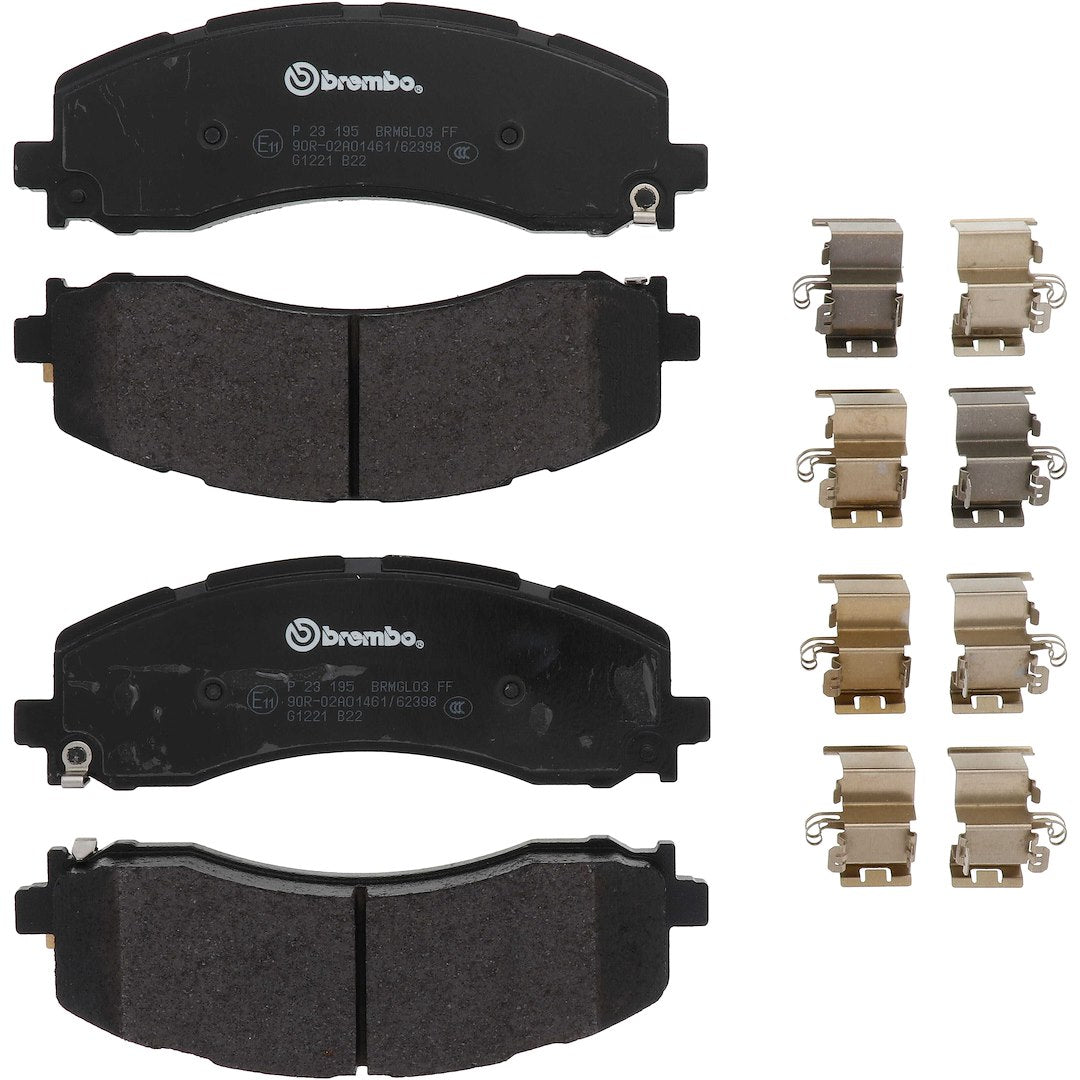 Brembo Premium Low-Met OE Equivalent Pad Brake Pad P23195