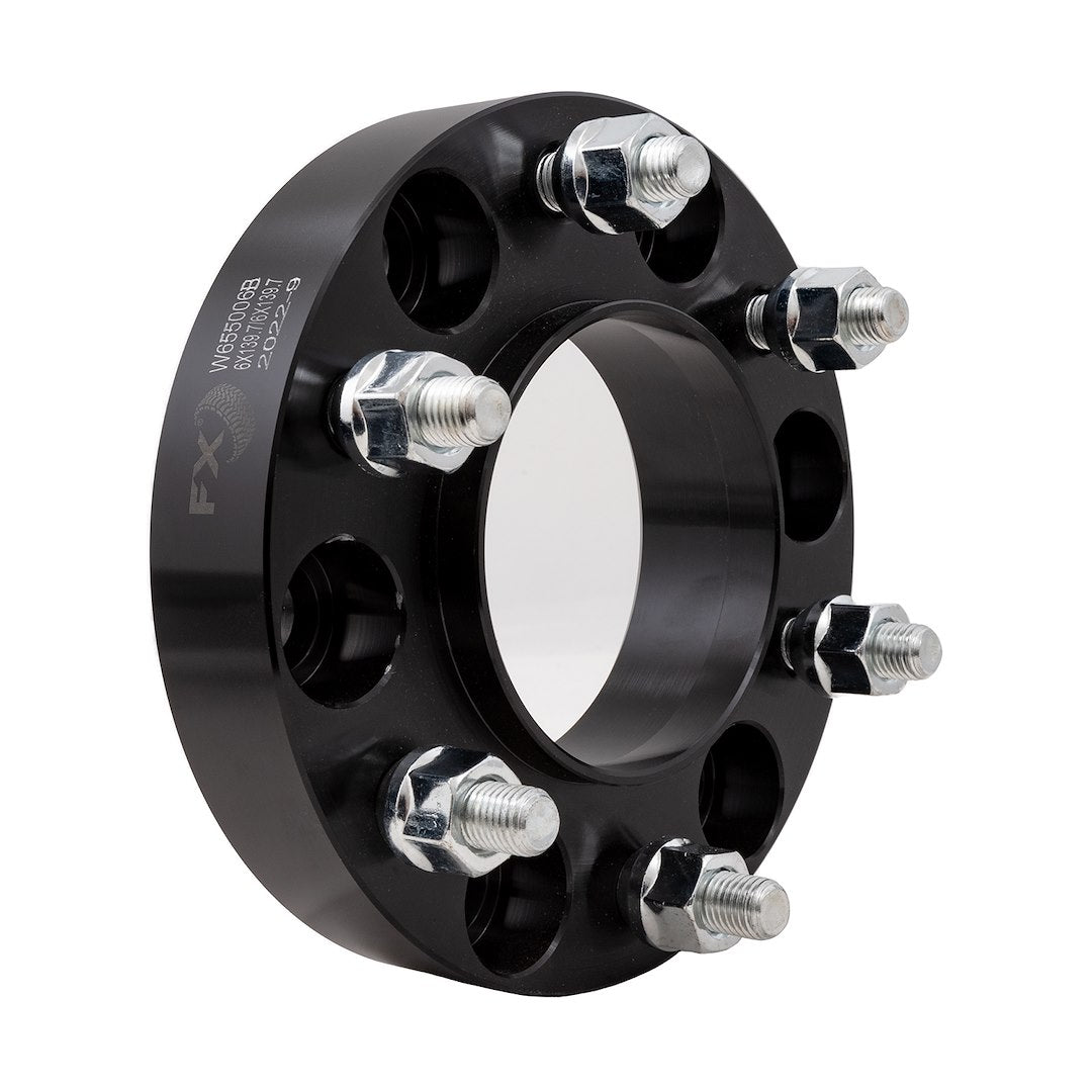 Trailfx Limited Lifetime Warranty Wheel Spacer W655006HC - Black Hub Cent Spcr 6X5.5 12X1.5 Ford