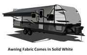 Velarium Quick And Easy Installation Awning Fabric VC18001000A - White 18 Vinyl Canopy