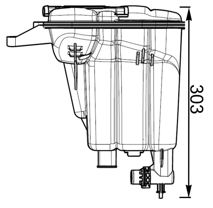 Clevite 77 CRT 95 000S Coolant Reservoir