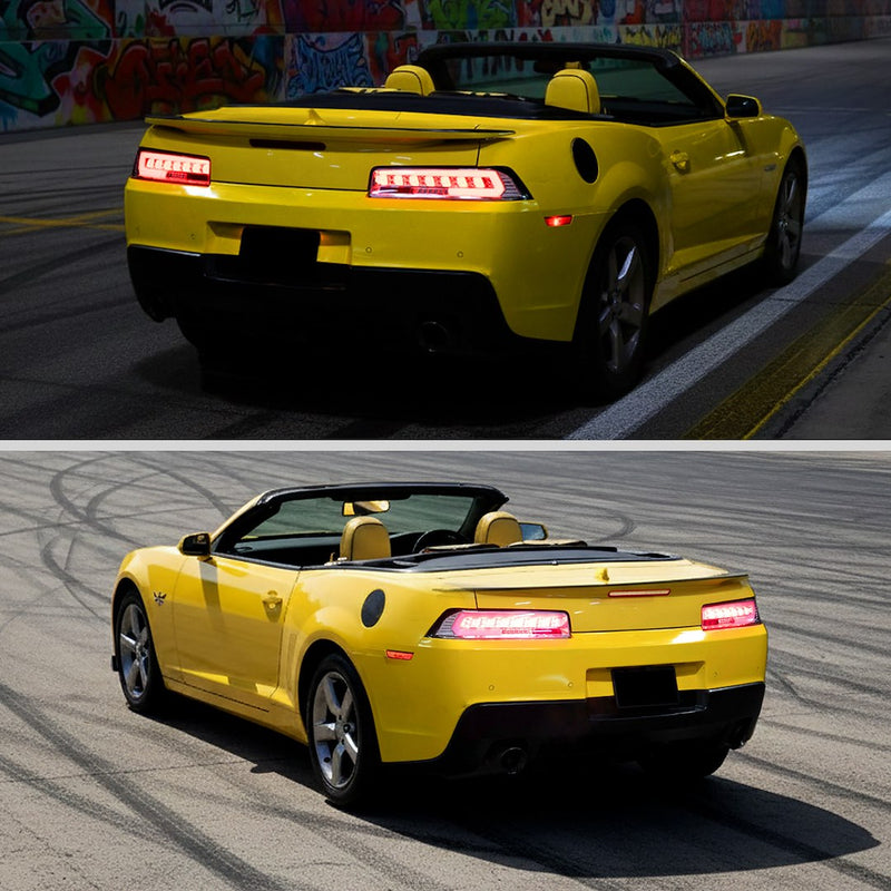 Spec-D Tunin All LED Bulbs Are Provided Tail Light Assembly LT-CMR14Cled-SQ-TM - Chevrolet Camaro Full Ligh