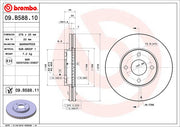 Brembo Components Not Hazardous To Health Brake Rotor 09B58811C02 - Disc