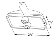 Grote Perlux Uses Double Seal UBS Pigtail Clearance Light 46412 - SNG.Bulb Sealed Rect.Lamp