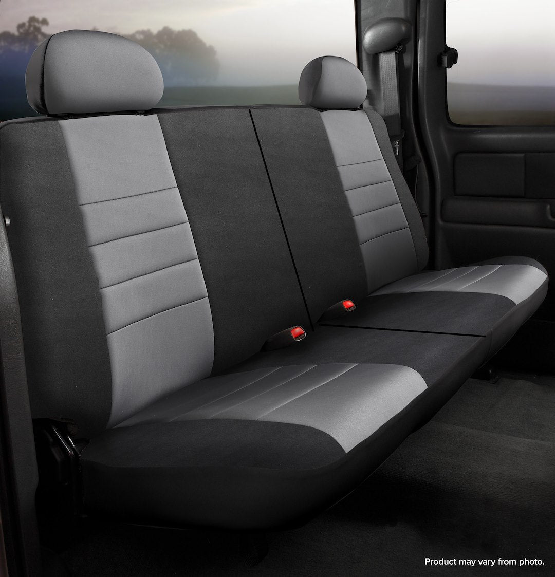 FIA Padded For Extra Comfort Seat Cover NP95-13 Gray - NP Rear Split 50 50 Ford Bronc