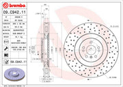 Brembo Components Not Hazardous To Health Brake Rotor 09C94211C02 - Disc
