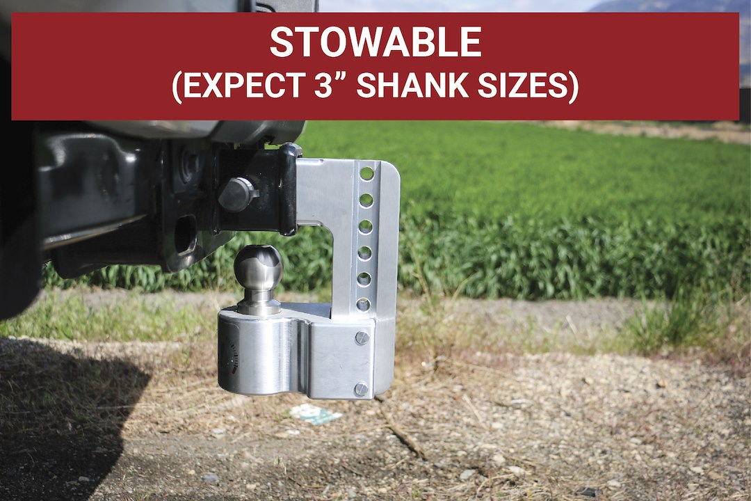 Weigh Safe Limited Lifetime Warranty Trailer Hitch Ball Mount WS8-3 - 8Inadj Ballmount 3Inshank