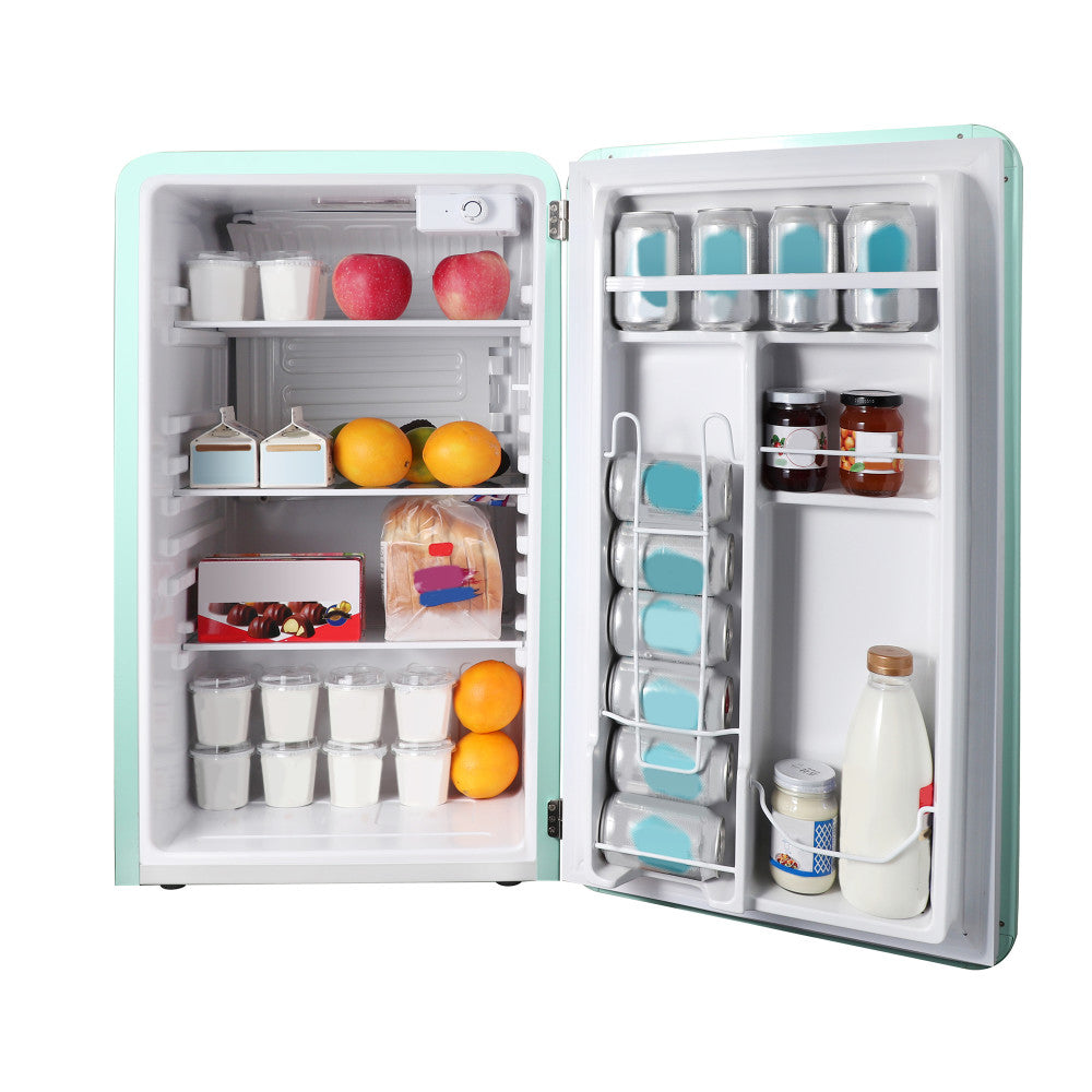 Magic Chef Easy To Manual Defrost Refrigerator MCR32CHM - 3.2 Cuft Refridgerator Retro