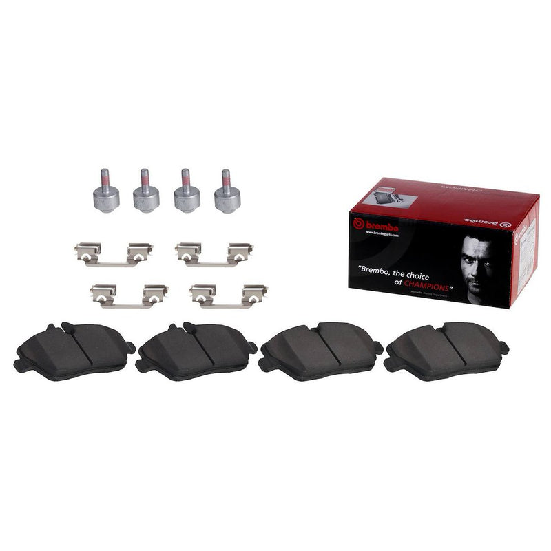 Brembo Premium Low-Met OE Equivalent Pad Brake Pad P06091N - Disc Set