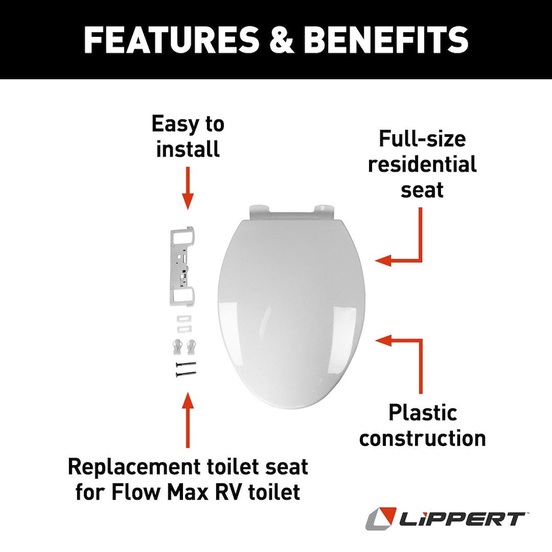 Lippert Comp Full-Size Residential Seat Toilet Seat 2022121972 - Assembly AM