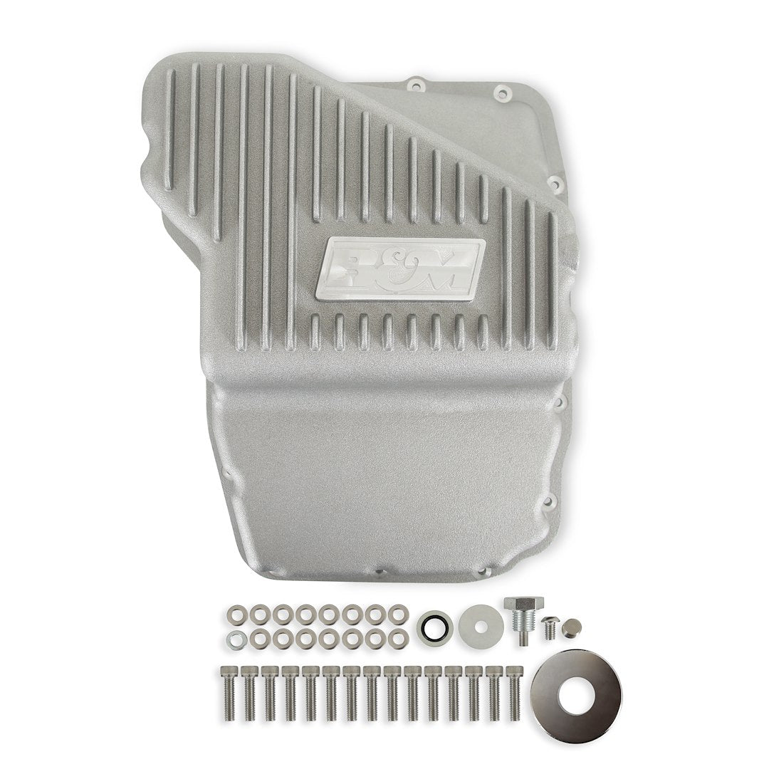 B&M CO Features A Temperature Sensor Port Auto Trans Oil Pan 70402 - Cast 03-14 Mopar 545RFE