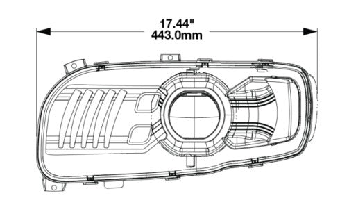 JW Speaker 0562551 Headlight Assembly - Black