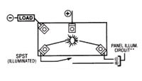 Sierramarine Lights Through Tip Of Handle Multi Purpose Switch TG40300 - Toggle