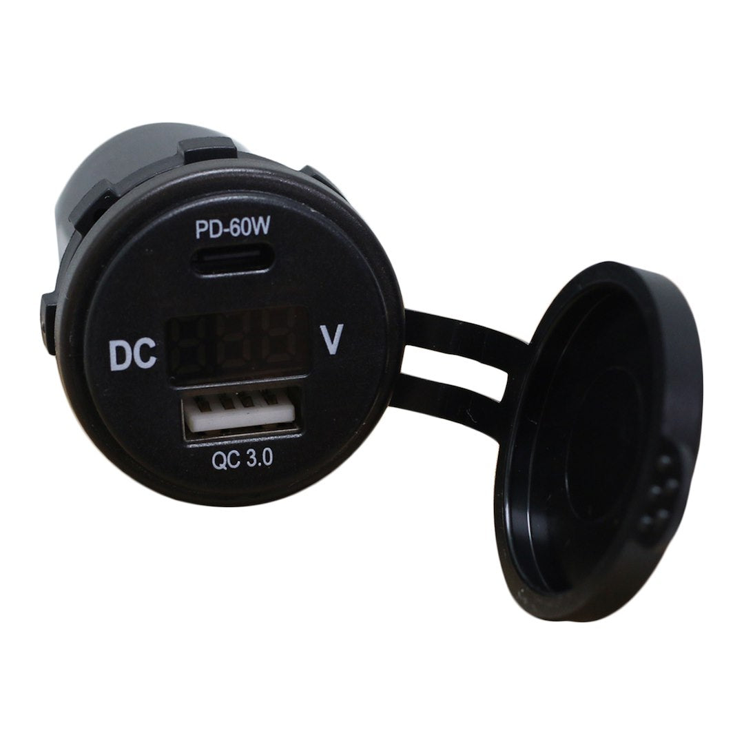 Racesport LT Universal Fitment USB Outlet RS51915B - Introducing RS51915B Your ALL