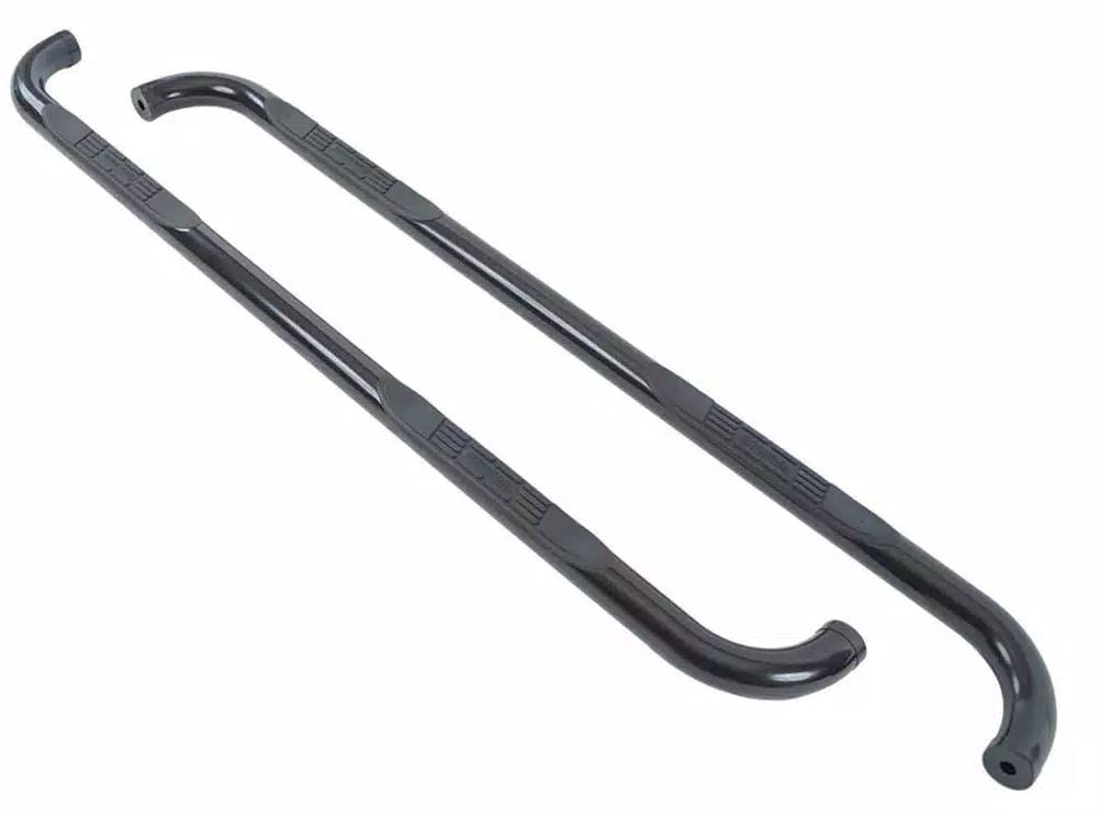 BIG Country No Drilling Required Nerf Bar 370231 - Black Round Side Bars Mild Steel