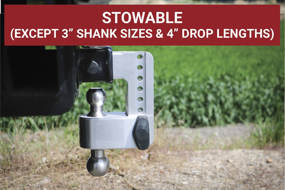 Weigh Safe Limited Lifetime Warranty Trailer Hitch Ball Mount LTB4-2.5-KA - Turnover Drop