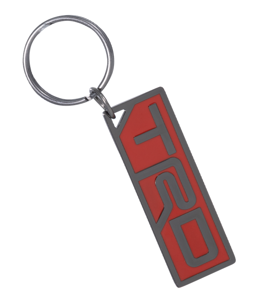 Plasticolor Toyota TRD Logo Design Key Chain 004585R01 - Red Black Enamel