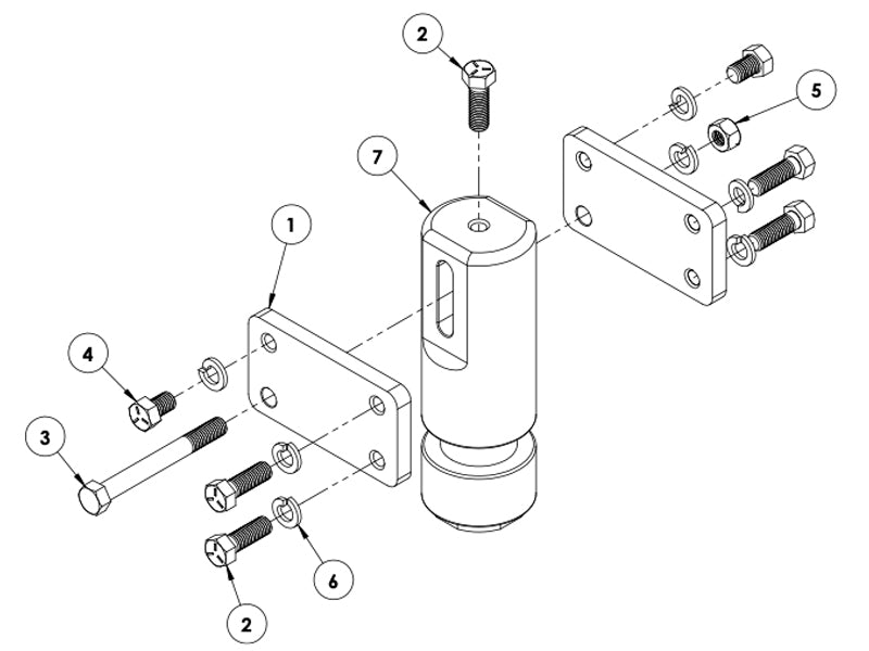 Blue OX Designed For Performance Fifth Wheel Trailer Hitch Conversion Kit DH9008 - Gooseneck Adapter
