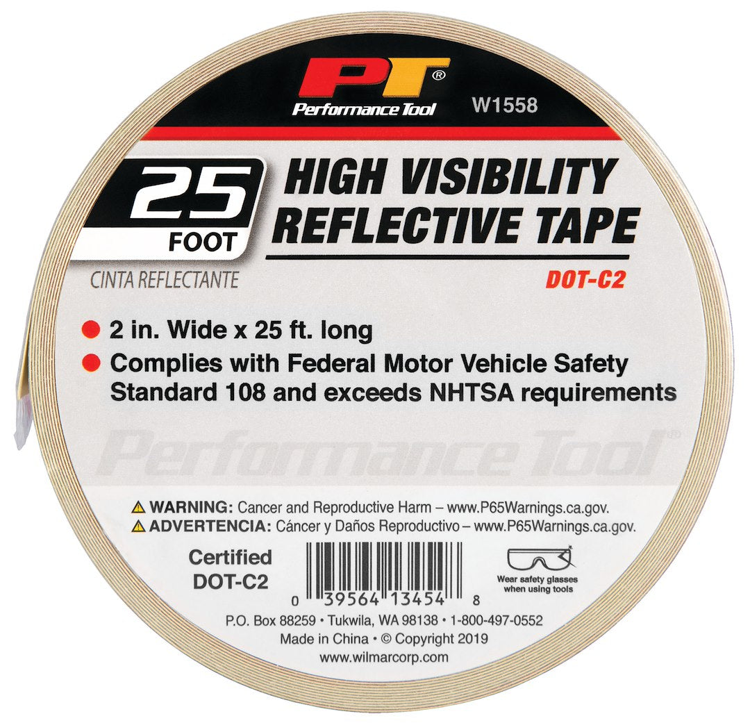 Perform Tool No Supplier Warranty Reflective Tape W1558 - Dot 2INX12FT