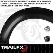 Trailfx Limited Lifetime Warranty Fender Flare TFF3007S - Pocket Style Smooth Set