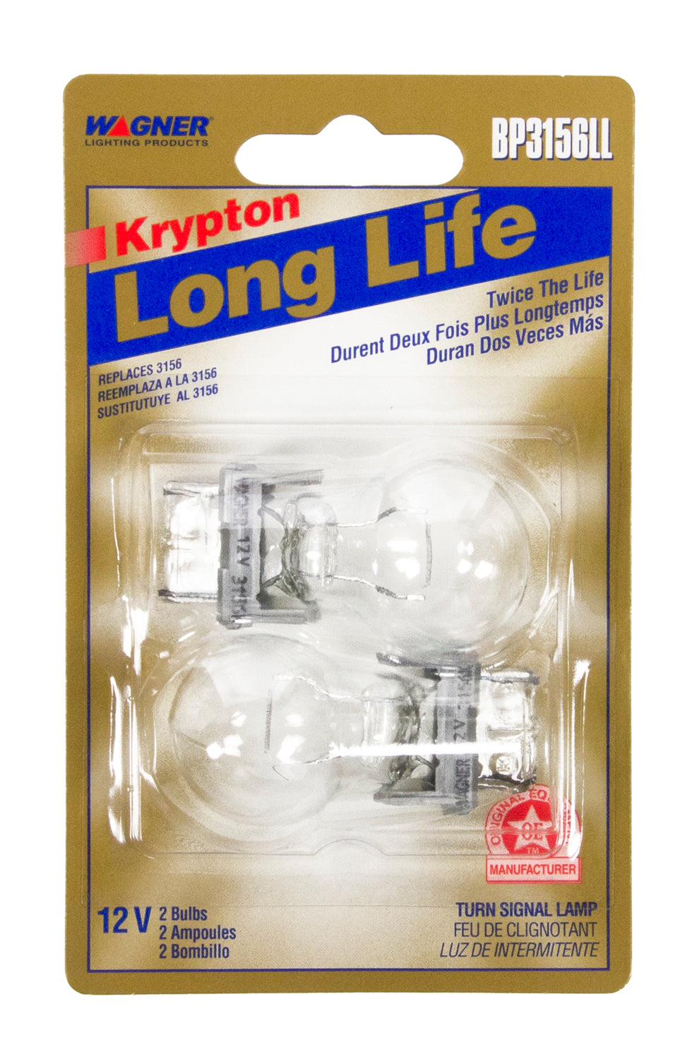 Wagner SAE Compliant Backup Light Bulb BP3156LL - Miniature Long Life