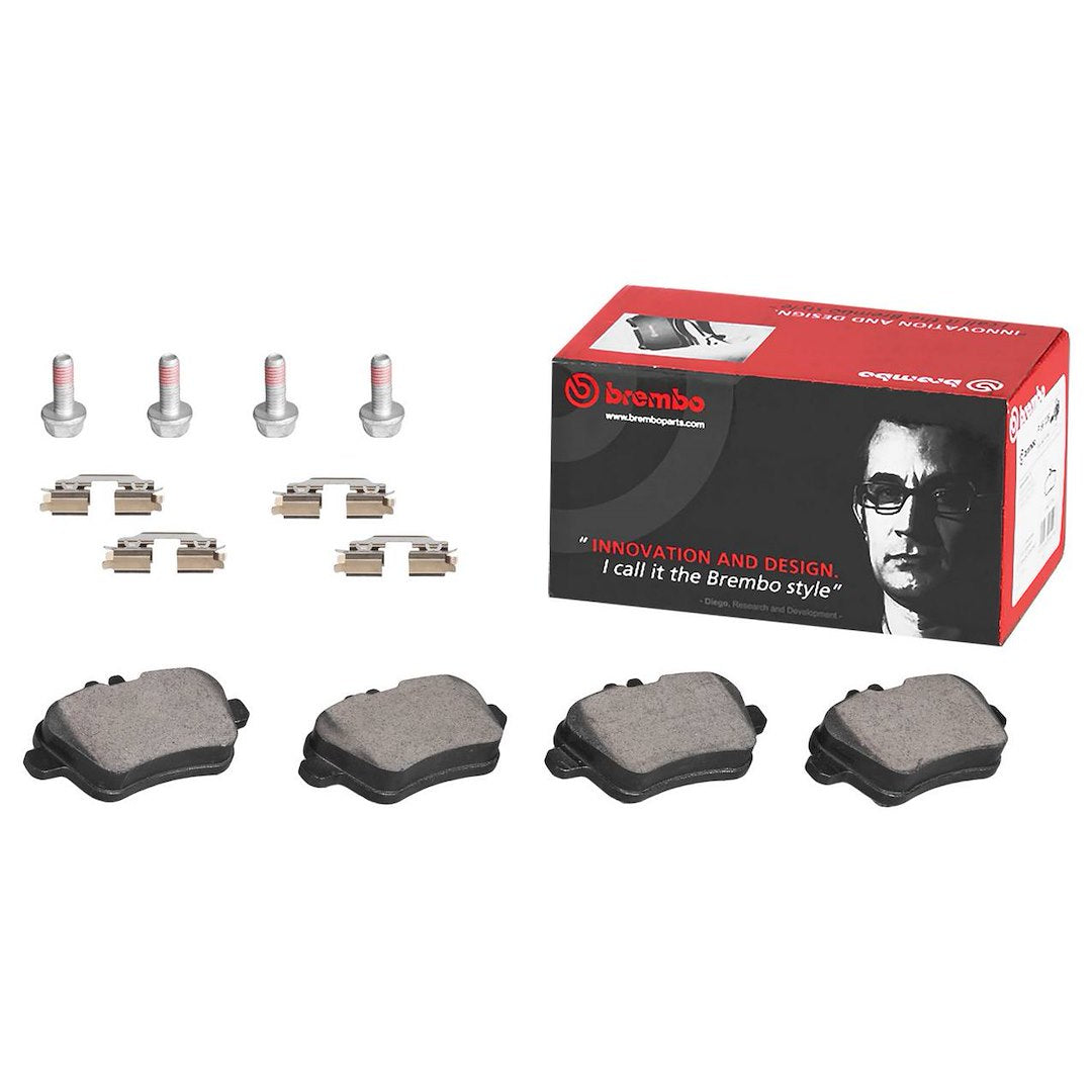 Brembo Premium Low-Met OE Equivalent Pad Brake Pad P50090N - Disc Set