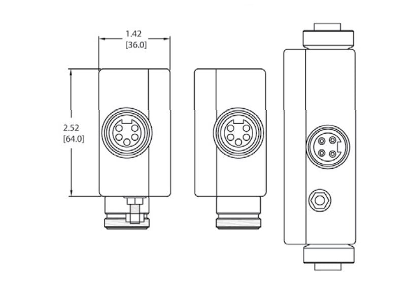 Maretron No Supplier Warranty Marine Network Cable Connector NF-NM4P-NF - Mini Powertap Fuse Femaletofemale