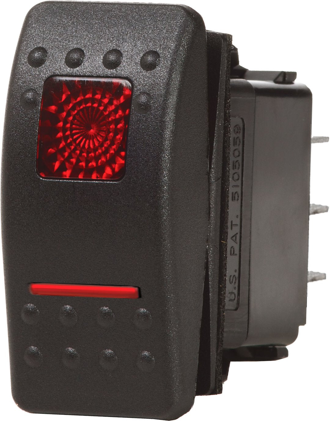 Blue SEA No Supplier Warranty Multi Purpose Switch 7936-BSS - Black Contura2 Dpdt ON-OFF-ON
