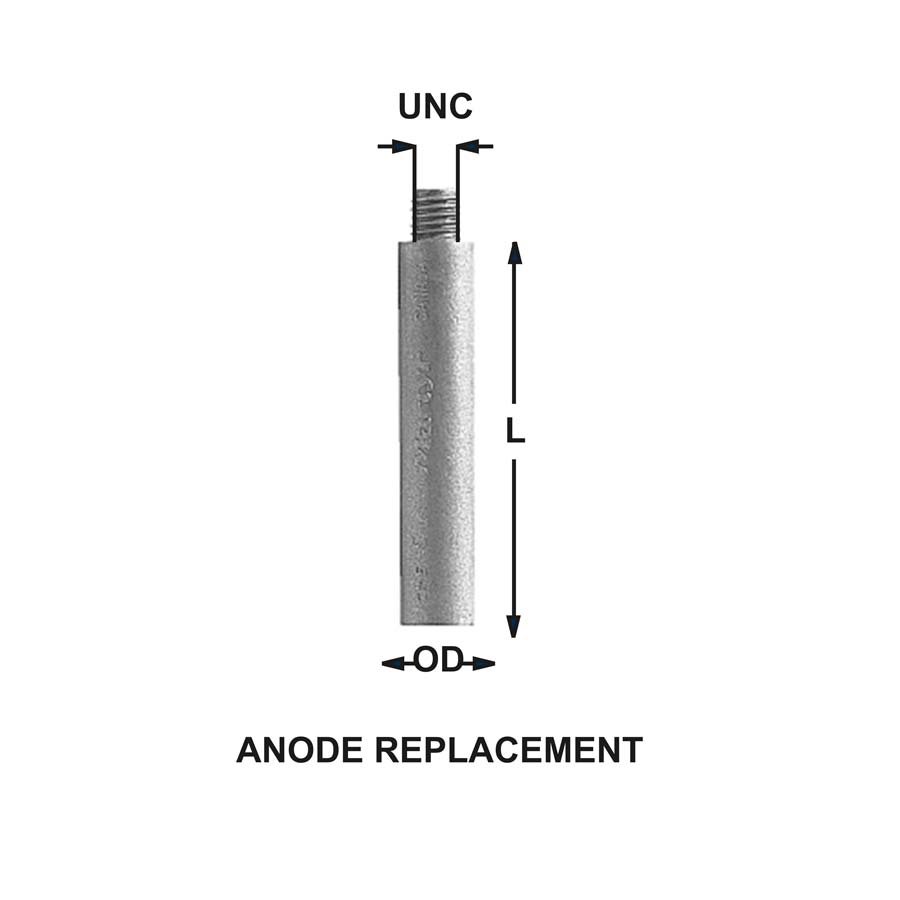 CMP Group CMEZ1 Durable Zinc Construction - Pencil Anodes Cme Unc