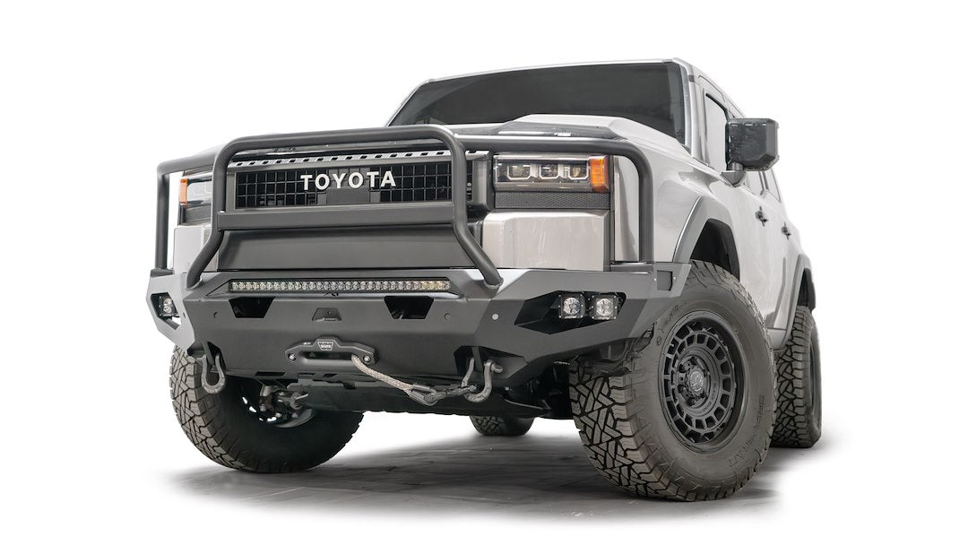 FAB Fours Two Integrated D-Ring Mounts Bumper TL24-X6750-1 - 2024 Toyota Land Cruiser Matrix Fro