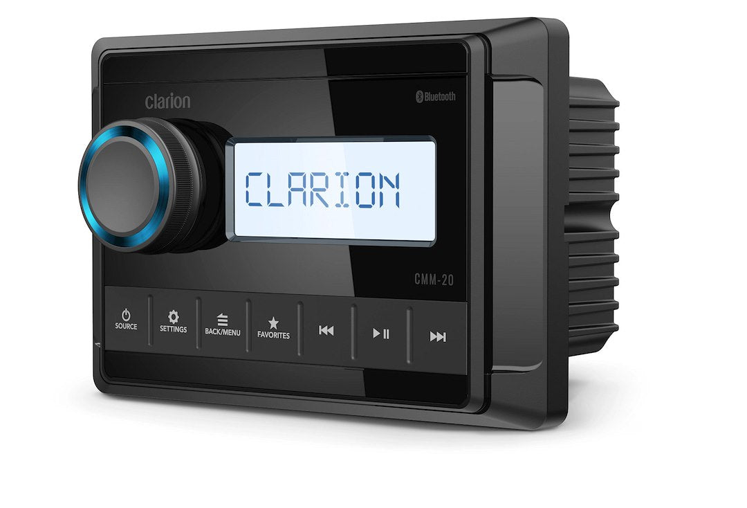 Clarion Intuitive Interface With Large Text Radio 010-03223-00 - Marine Source Unit Seg