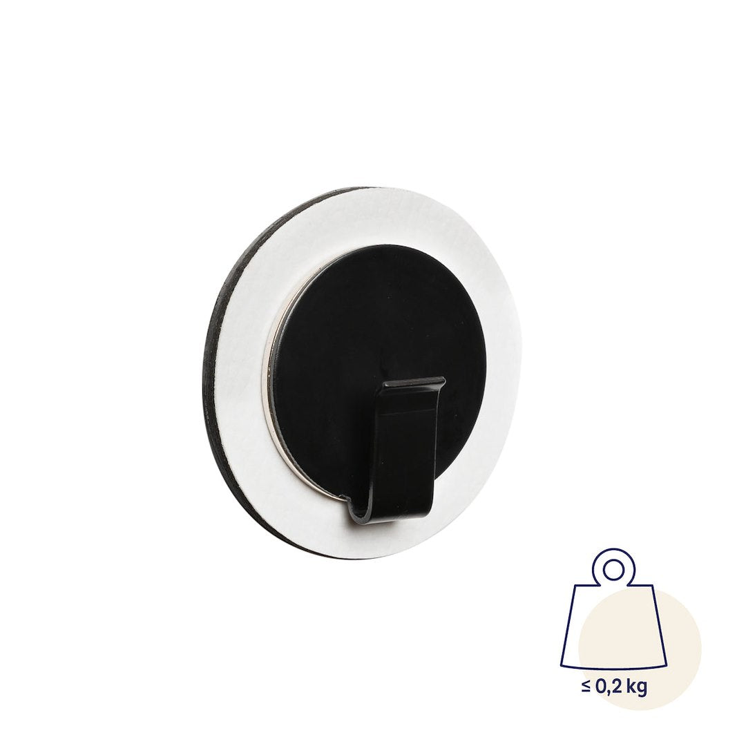 Silwy Magnet H000-1BKW-1 Multi Purpose Hook - Black