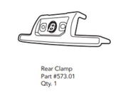Bestop All-Weather All-Season Construction Soft Top Mounting Clamp 573.01P - Rear JL Sunrider