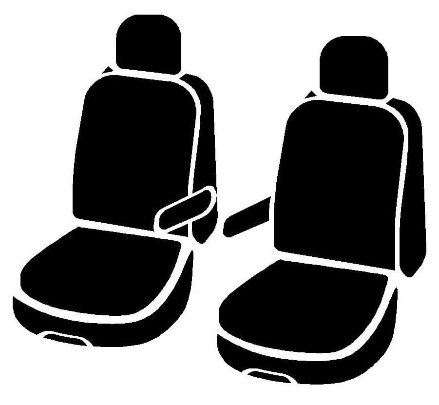 FIA Wear-Resistant Fabrics Seat Cover TRS49-80 Black - Trs Front Bucket Mercede